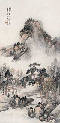 汪琨 山水 立轴